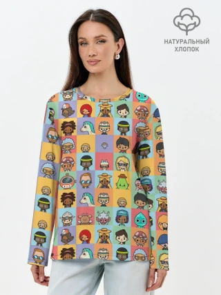 Лонгслив женский. Хлопок / Toca Life Worl
