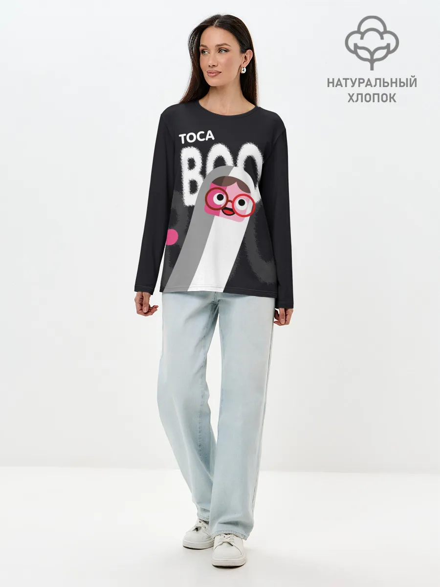 Лонгслив женский. Хлопок / Toca Boo