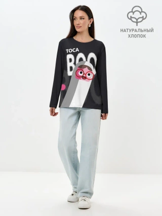 Лонгслив женский. Хлопок / Toca Boo
