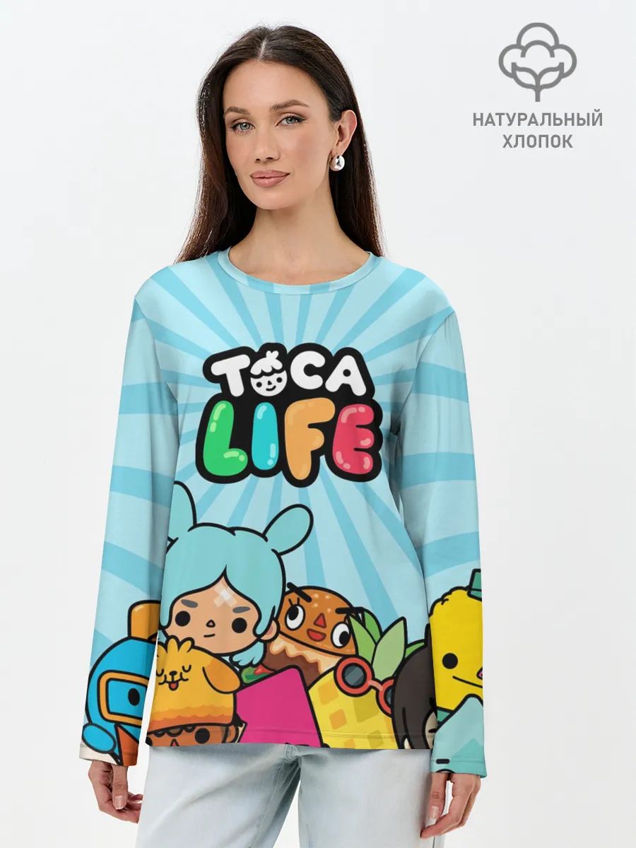 Лонгслив женский. Хлопок / Toca boca life