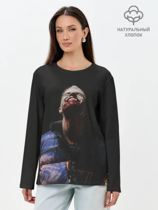 Лонгслив женский. Хлопок / Фараон вампир