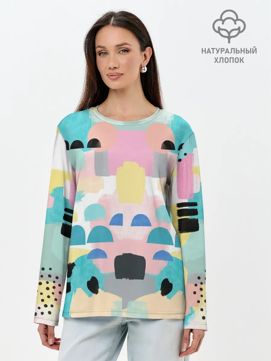 Лонгслив женский. Хлопок / Surtex