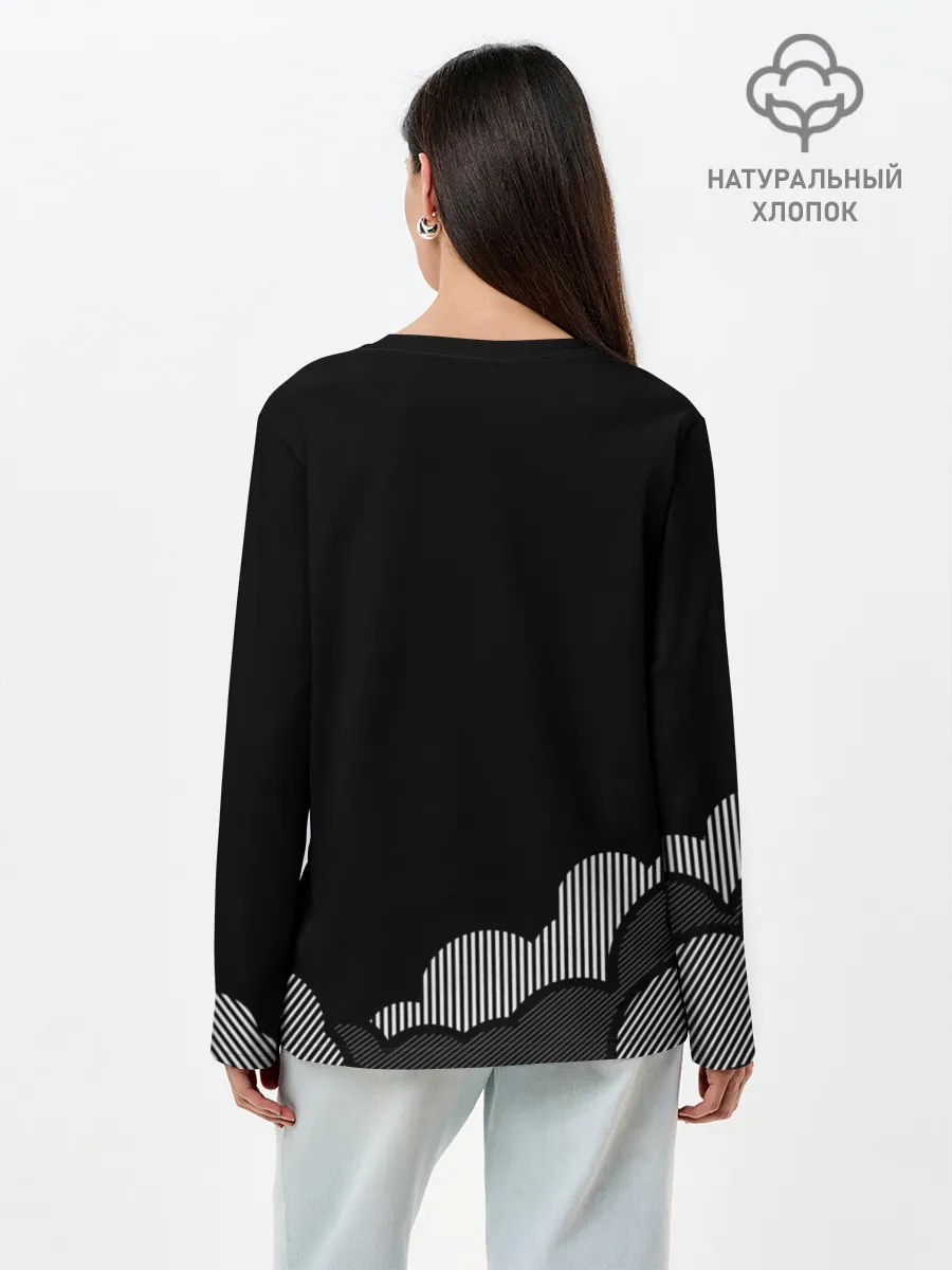 Лонгслив женский. Хлопок / Space X