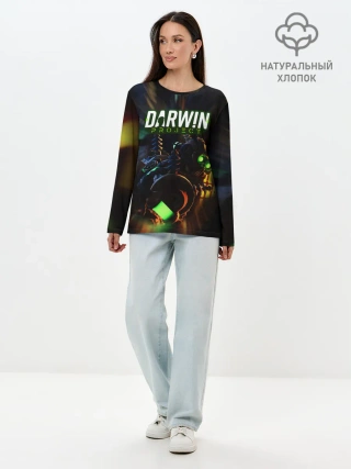 Лонгслив женский. Хлопок / Darwin Project | Королевская битва