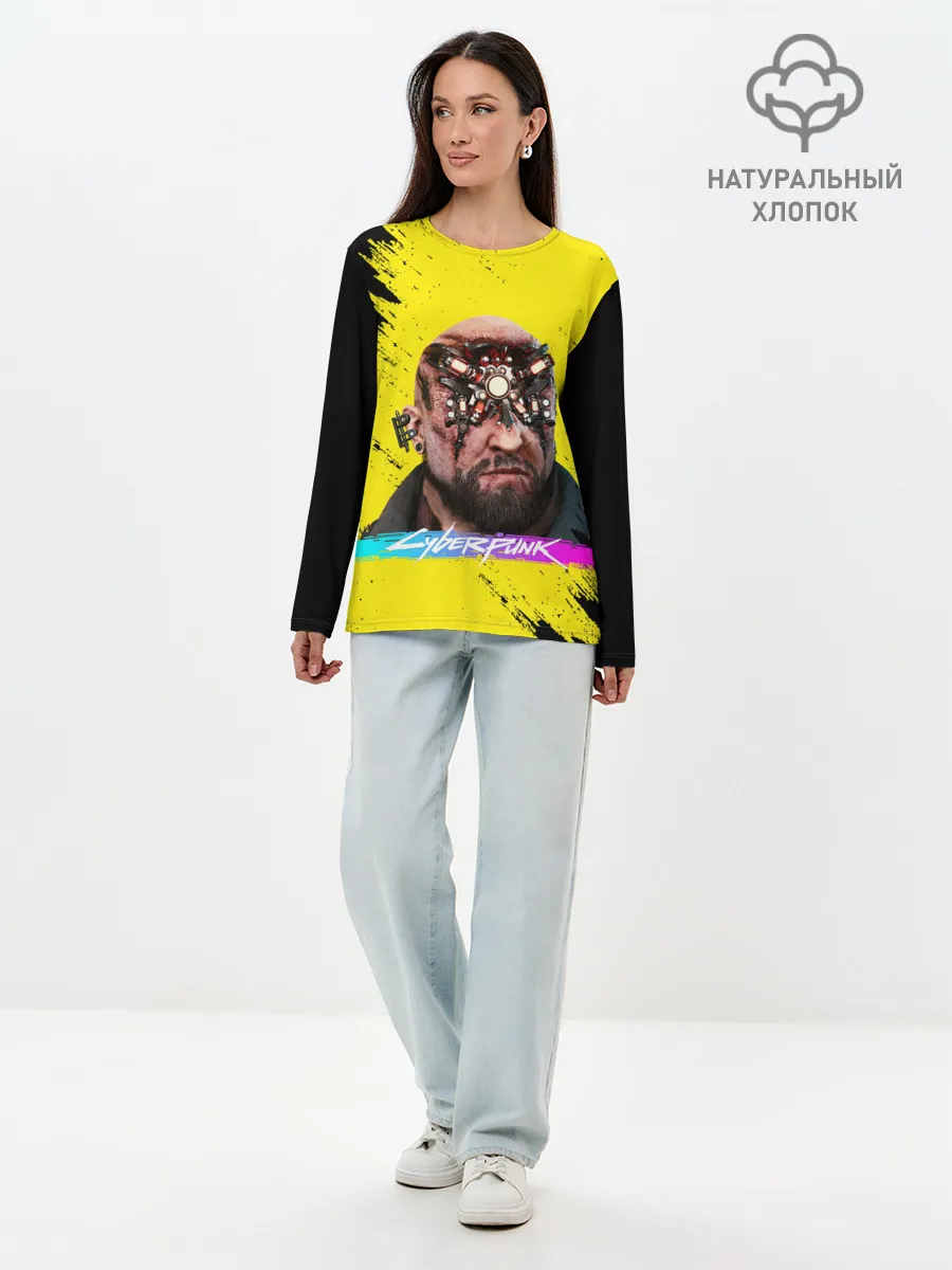 Лонгслив женский. Хлопок / CD Projekt | CYBERPUNK 2077