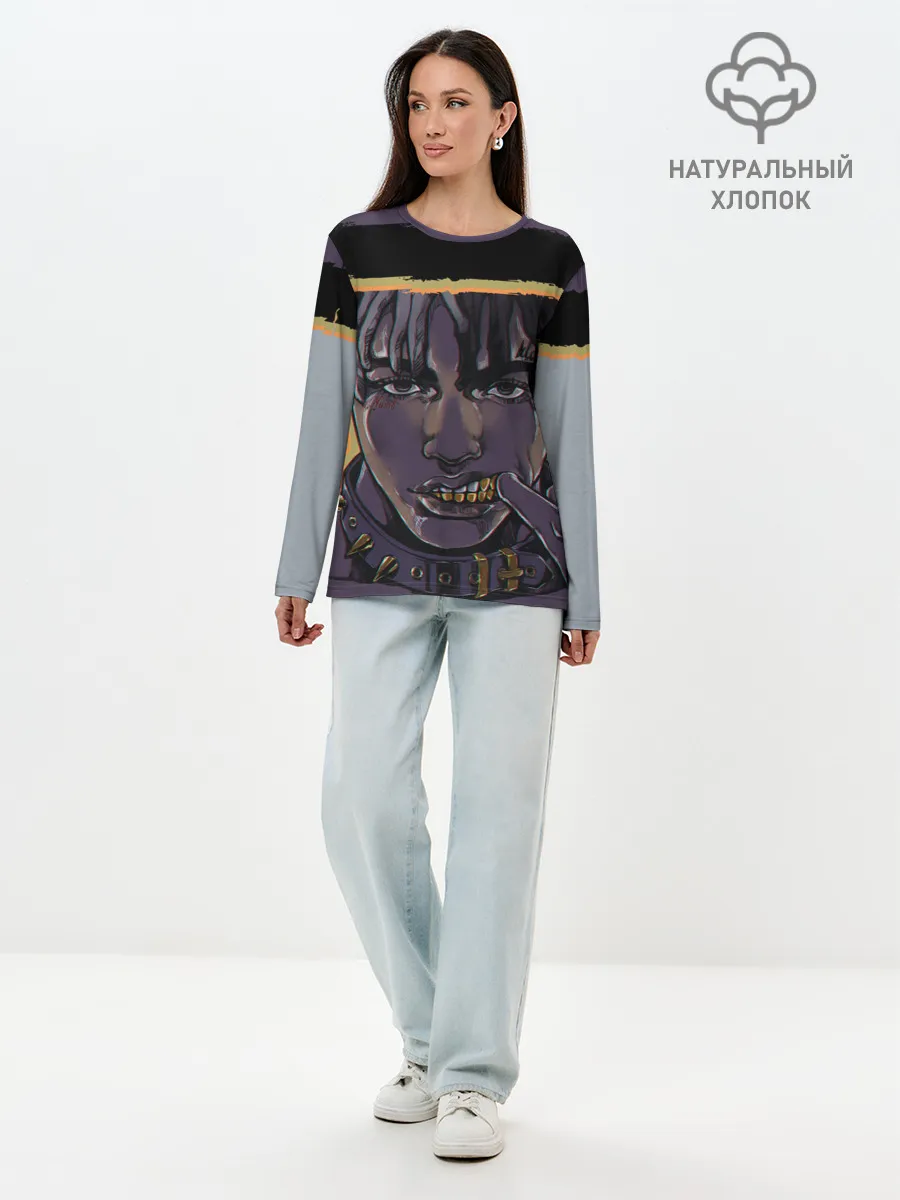 Лонгслив женский. Хлопок / NUMB | XXXTENTACION