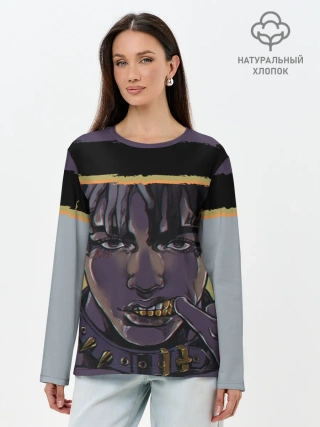 Лонгслив женский. Хлопок / NUMB | XXXTENTACION