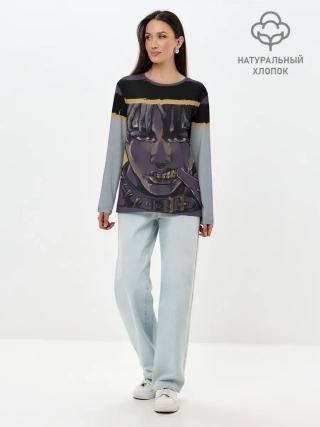 Лонгслив женский. Хлопок / NUMB | XXXTENTACION