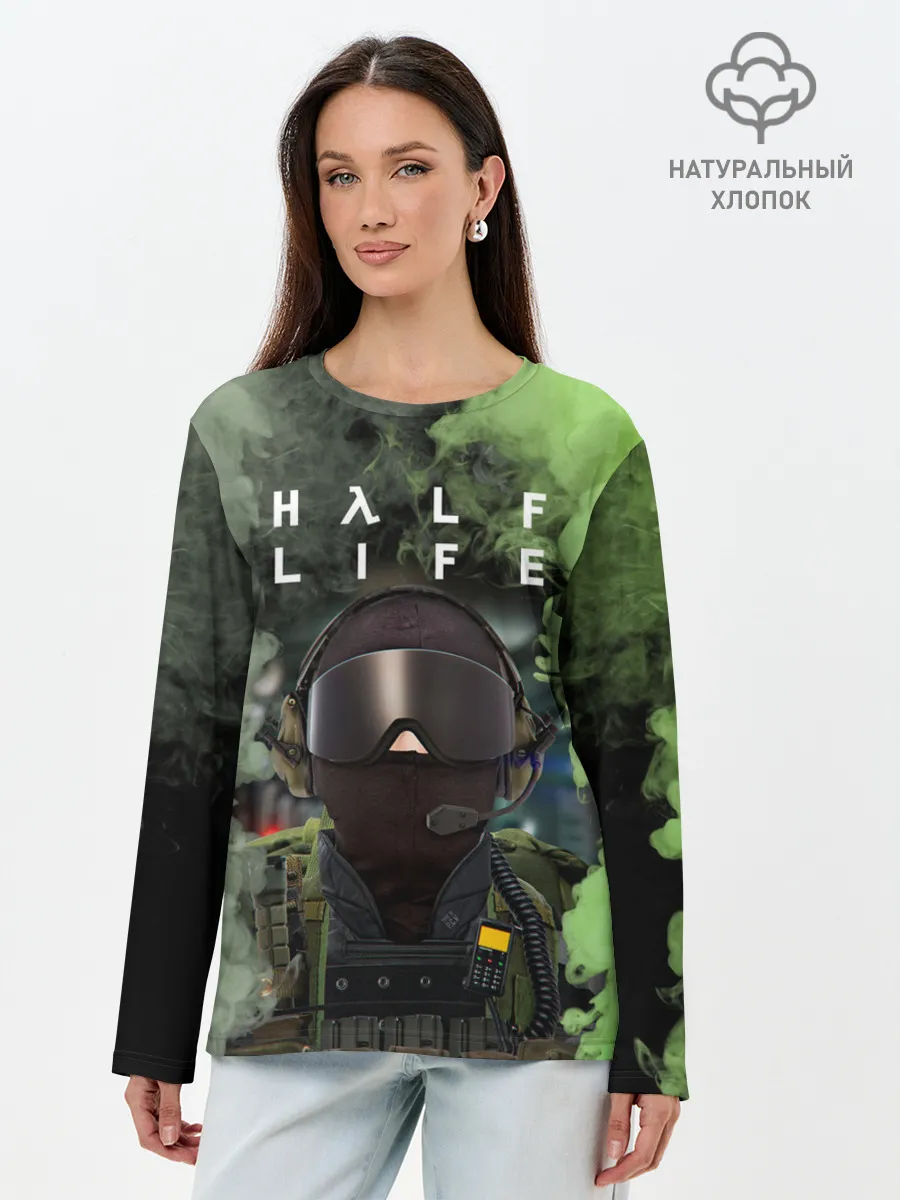 Лонгслив женский. Хлопок / Opposing Force | Half-Life