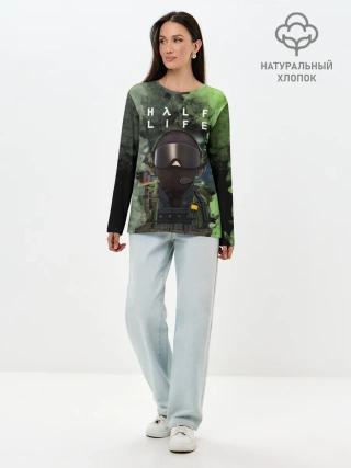 Лонгслив женский. Хлопок / Opposing Force | Half-Life