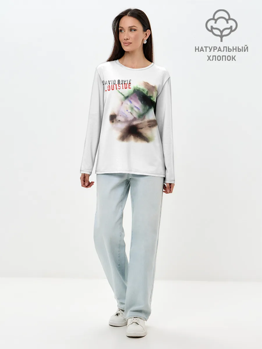Лонгслив женский. Хлопок / Outside - David Bowie