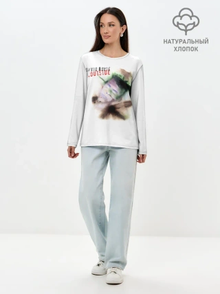 Лонгслив женский. Хлопок / Outside - David Bowie