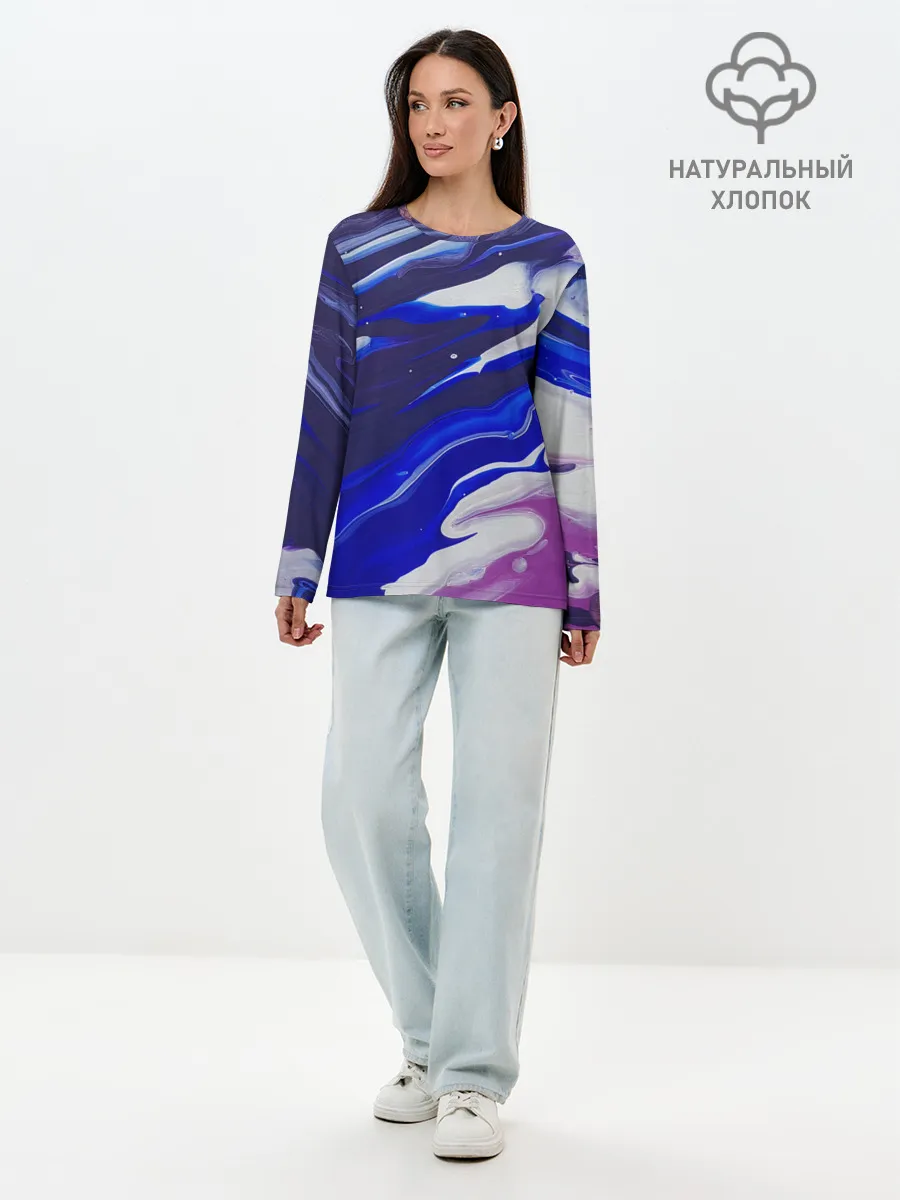 Лонгслив женский. Хлопок / Прозрение
