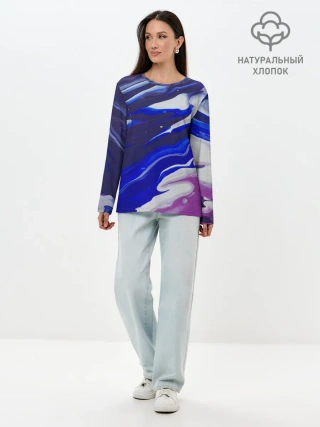 Лонгслив женский. Хлопок / Прозрение