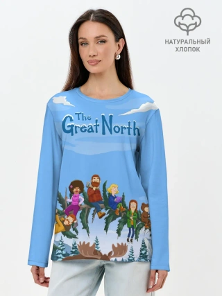 Лонгслив женский. Хлопок / The Great North