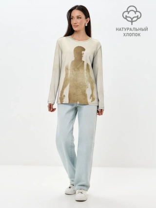 Лонгслив женский. Хлопок / Силуэт Нейта Дрейка Uncharted