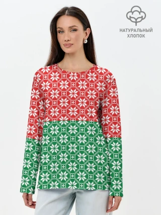 Лонгслив женский. Хлопок / Беларусь