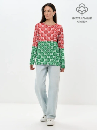 Лонгслив женский. Хлопок / Беларусь