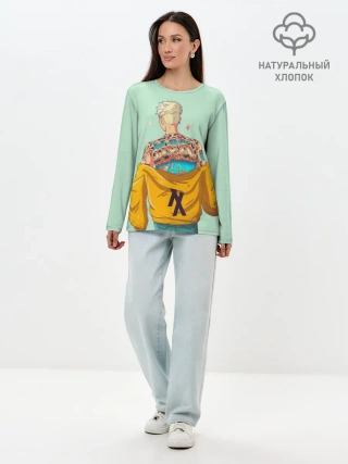 Лонгслив женский. Хлопок / МГК