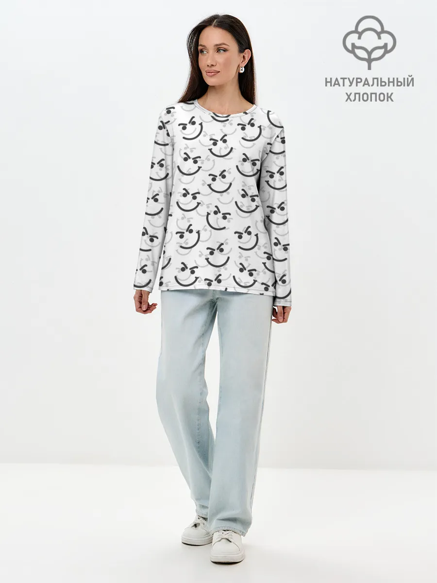 Лонгслив женский. Хлопок / BON JOVI HAVE A NICE DAY