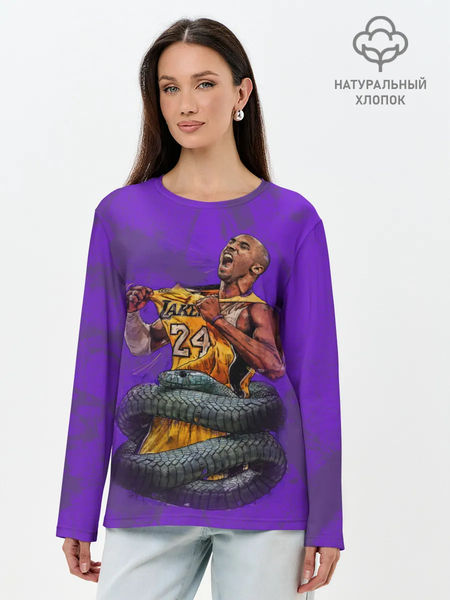 Лонгслив женский. Хлопок / КОБИ БРАЙАНТ