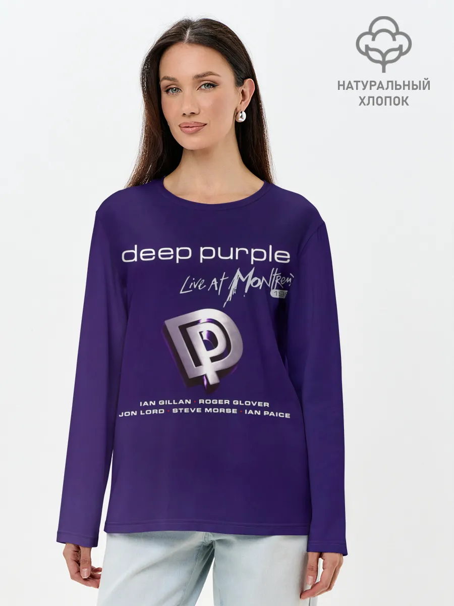 Лонгслив женский. Хлопок / Deep Purple - Live at Montreux 1996