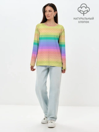 Лонгслив женский. Хлопок / Поп ит антистресс