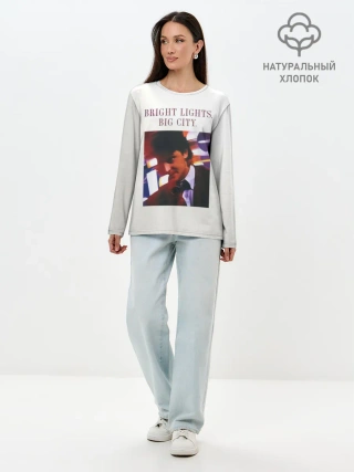 Лонгслив женский. Хлопок / Bright Lights, Big City - Depeche Mode