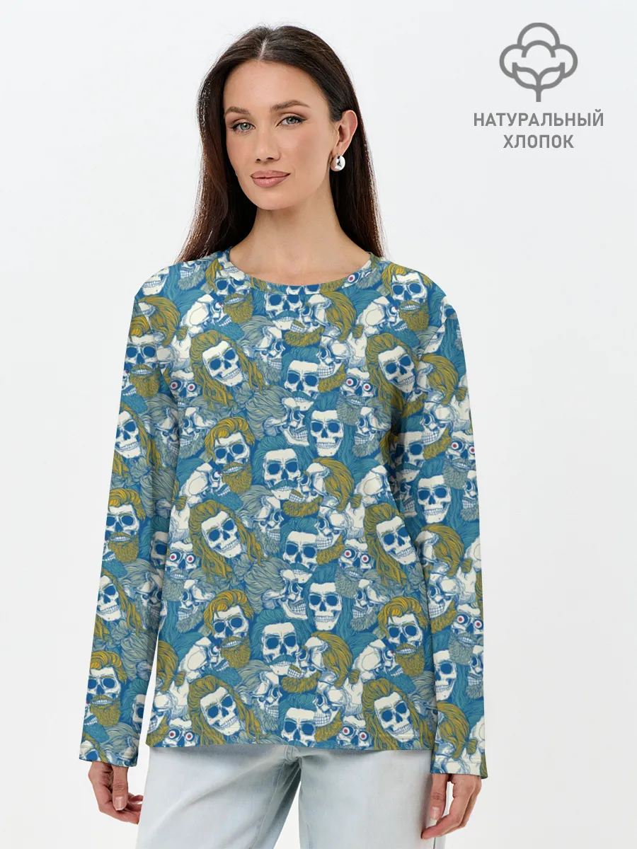 Лонгслив женский. Хлопок / Стильные Мертвецы