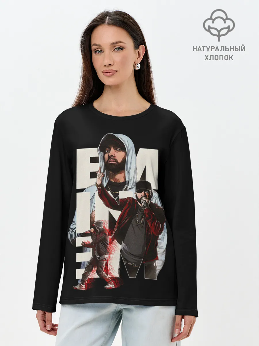 Лонгслив женский. Хлопок / Marshall Mathers