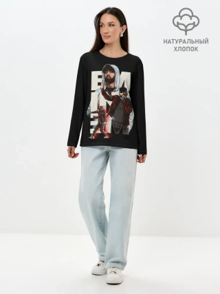 Лонгслив женский. Хлопок / Marshall Mathers
