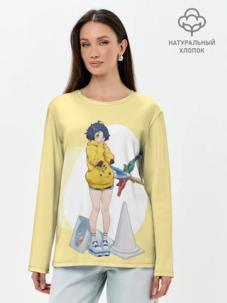 Лонгслив женский. Хлопок / А-чан