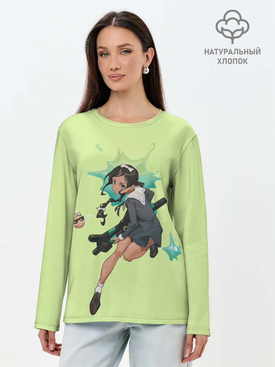 Лонгслив женский. Хлопок / Aonuma Neiru