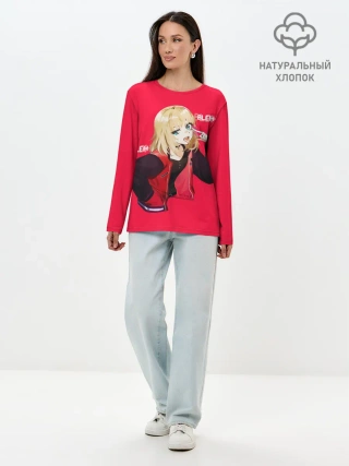 Лонгслив женский. Хлопок / Kawai Rika. Bleh