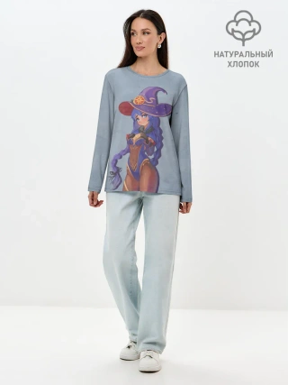 Лонгслив женский. Хлопок / Рокси Мигурдиа