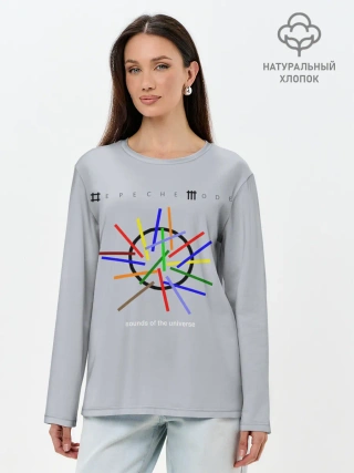 Лонгслив женский. Хлопок / Sounds of the Universe - Depeche Mode