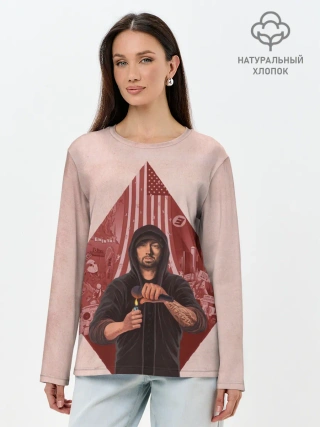 Лонгслив женский. Хлопок / Rap truth