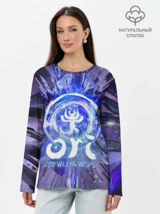 Лонгслив женский. Хлопок / Ori | Blind Forest