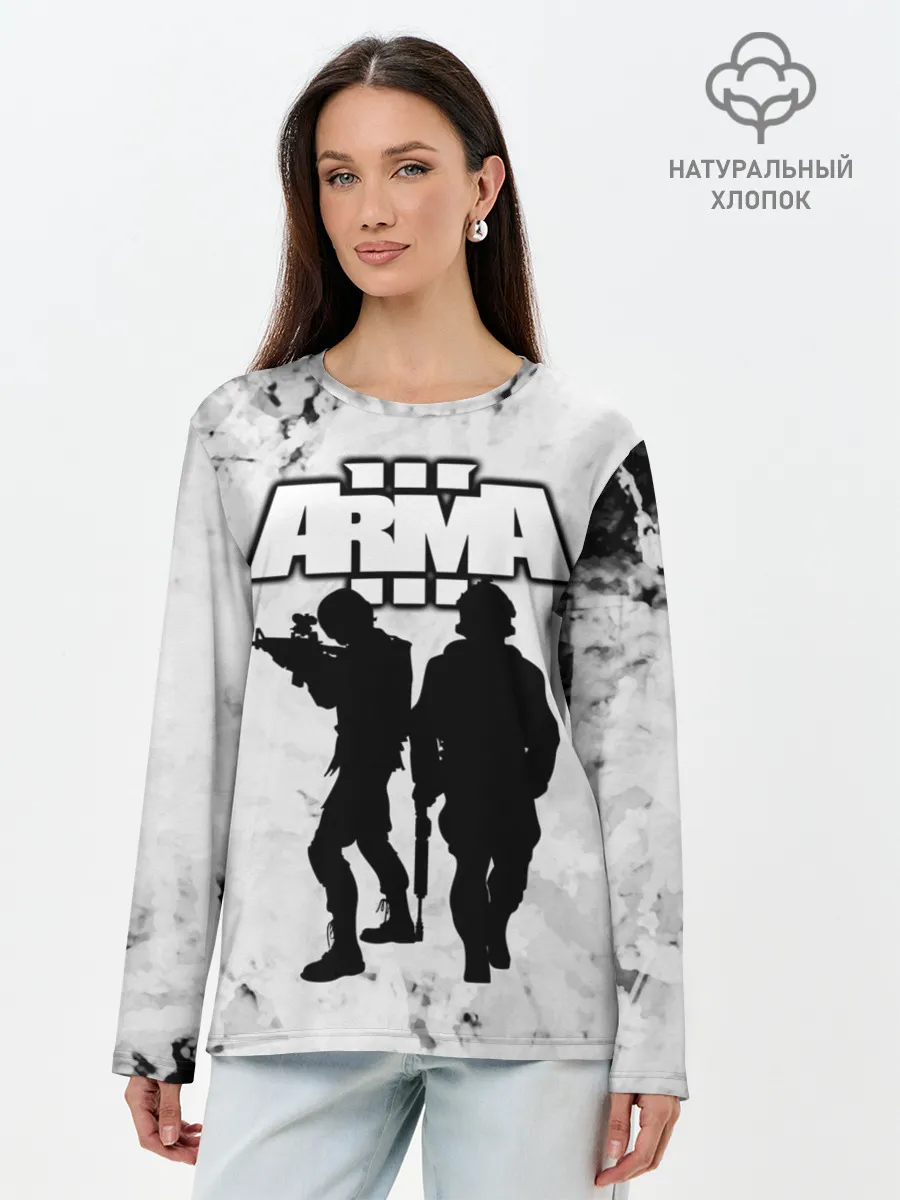 Лонгслив женский. Хлопок / Arma / Арма,Tactical Simulator