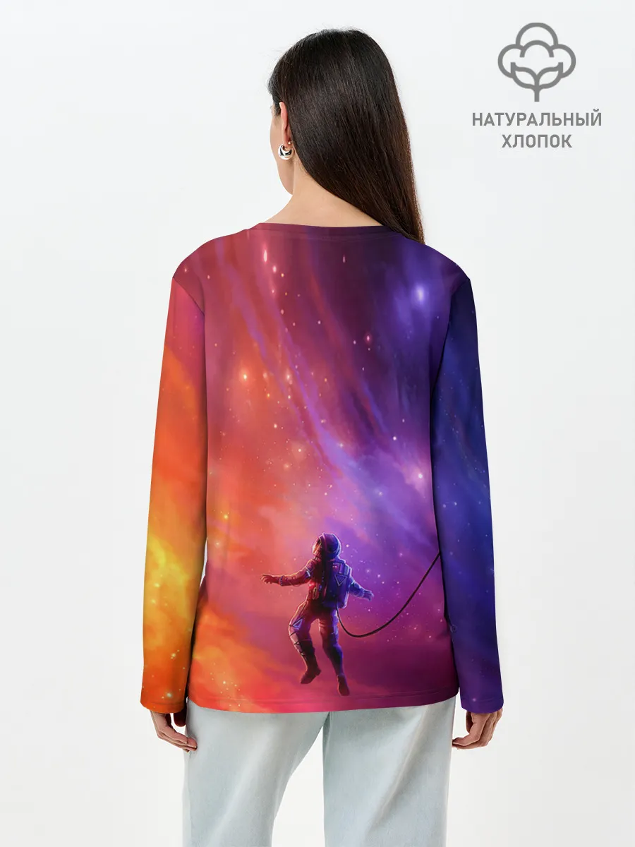 Лонгслив женский. Хлопок / Space X