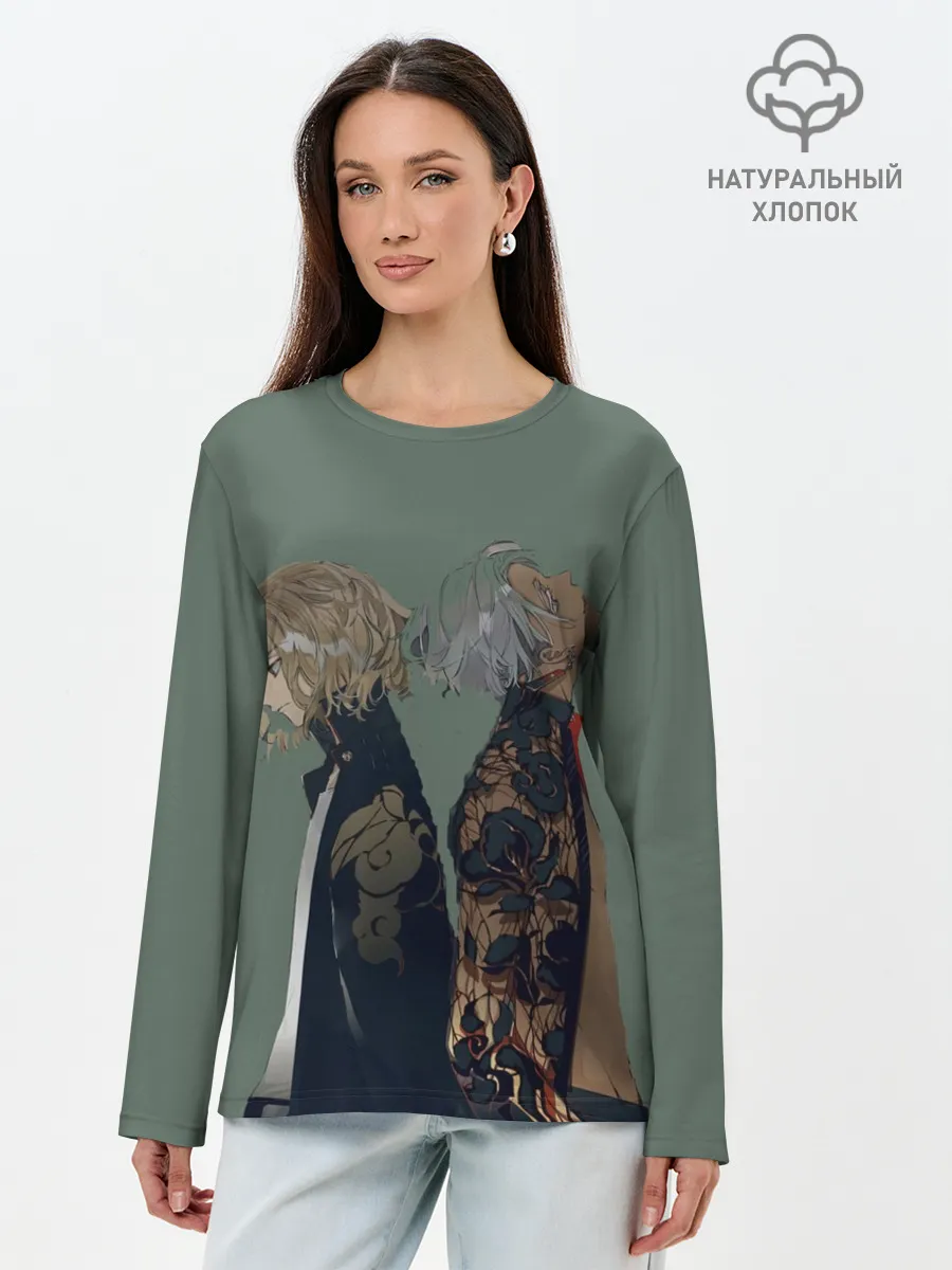 Лонгслив женский. Хлопок / Токийские мстители Майки