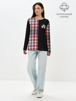 Лонгслив женский. Хлопок / АНАРХИЯ | ANARCHY