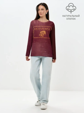 Лонгслив женский. Хлопок / Live in Europe 1993 - Deep Purple