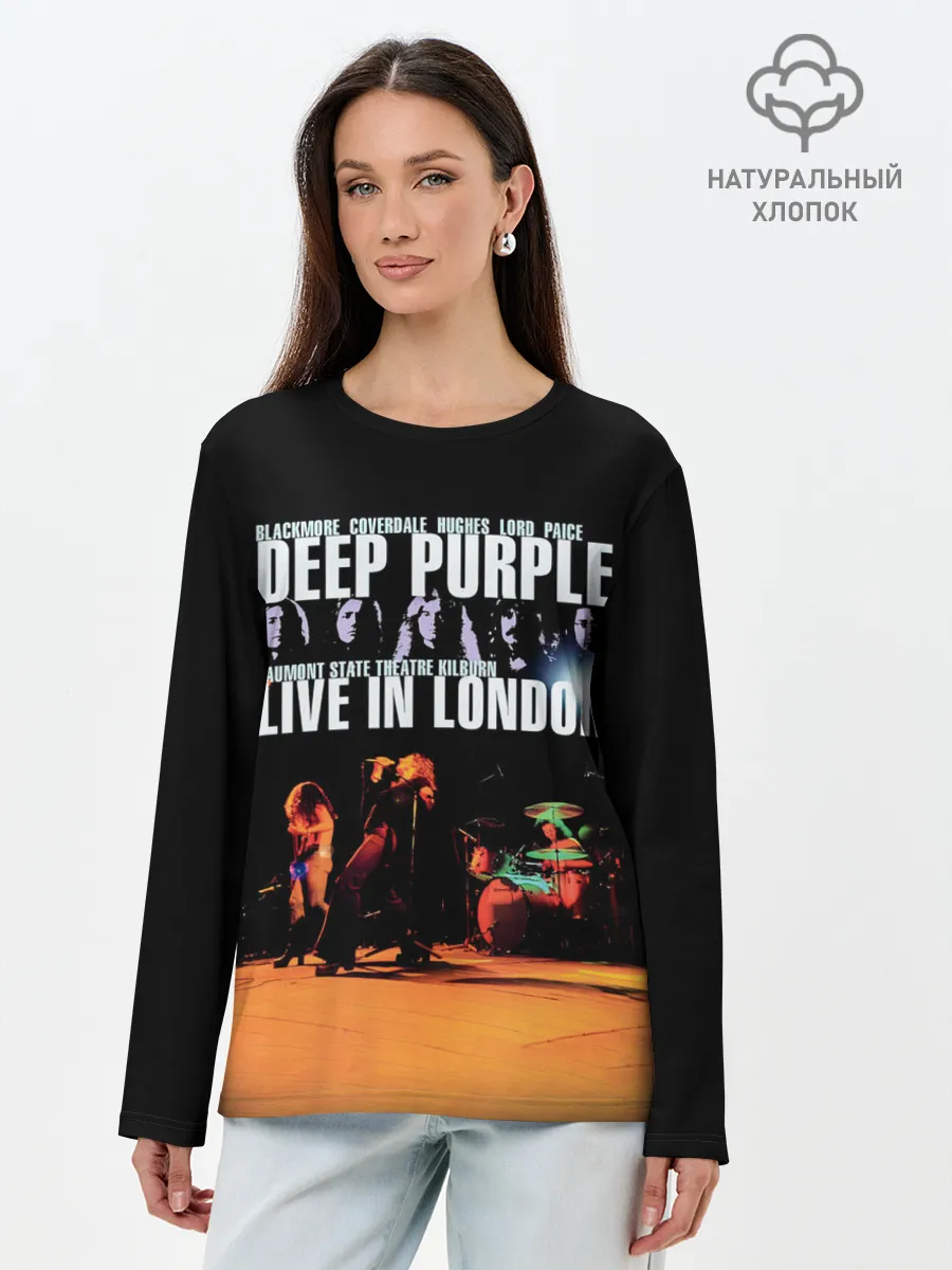 Лонгслив женский. Хлопок / Deep Purple - Live In London