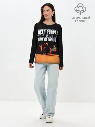 Лонгслив женский. Хлопок / Deep Purple - Live In London