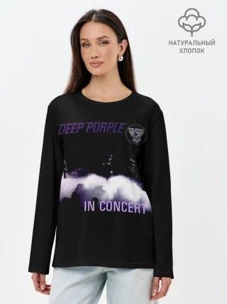 Лонгслив женский. Хлопок / Live at Long Beach 1976 - Deep Purple