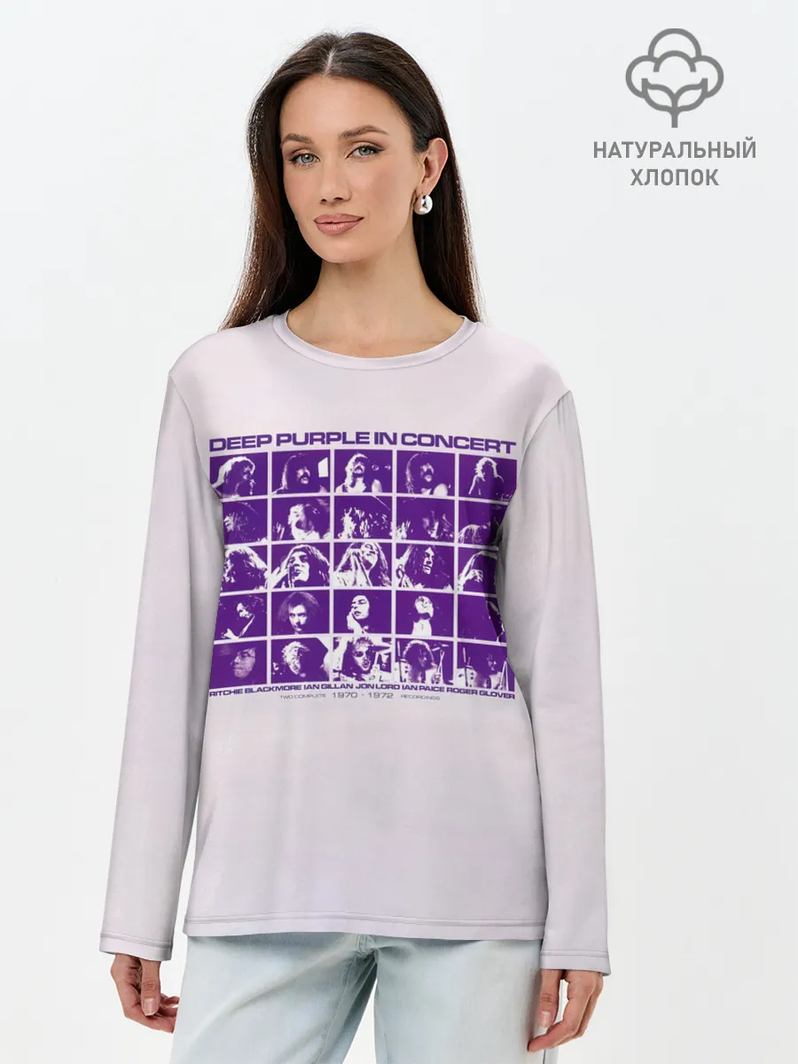 Лонгслив женский. Хлопок / Deep Purple in Concert
