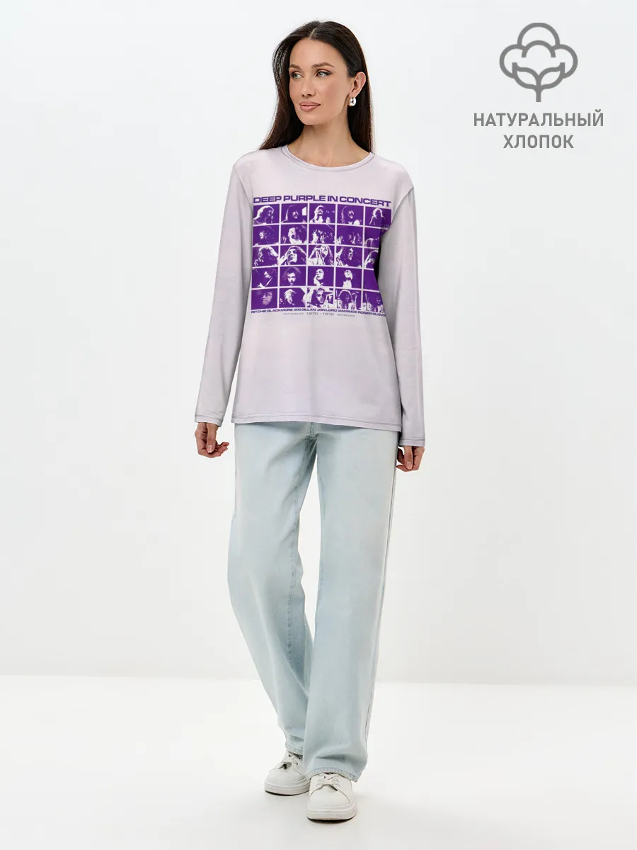 Лонгслив женский. Хлопок / Deep Purple in Concert