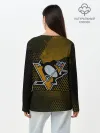 Лонгслив женский. Хлопок / Pittsburgh Penguins на спине