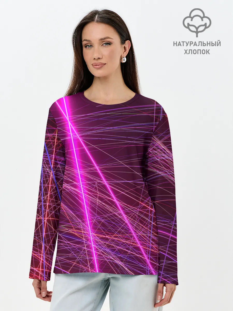 Лонгслив женский. Хлопок / ЛАЗЕРЫ | LASERS